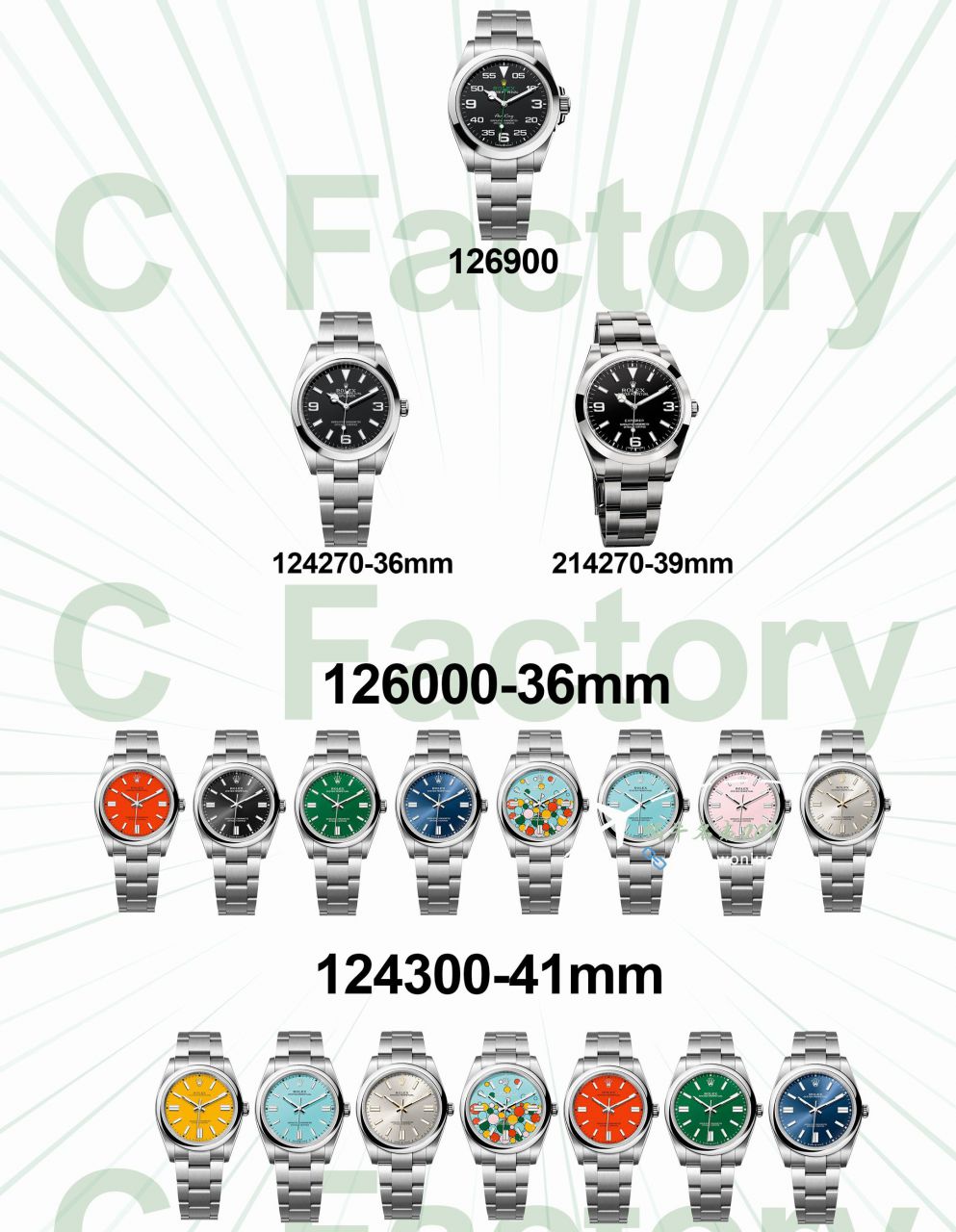 clean Factory  Rolex  oyster perpetual 动41毫米 Replica Copy  Watches 系列m124300-0005 wrist watches  / R881