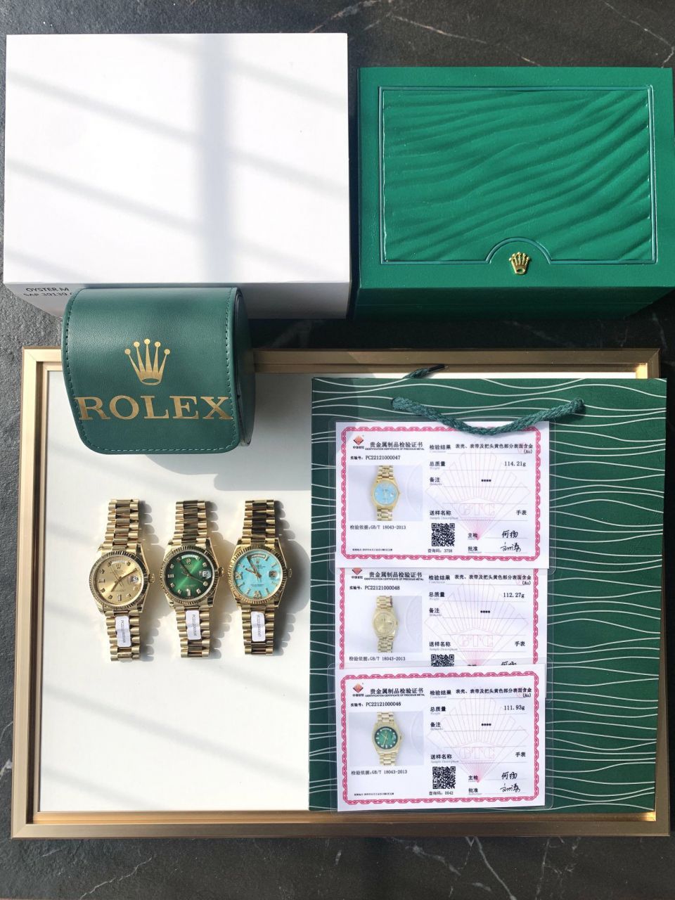  Rolex  Day-Date 型蓝松石 Perfect  Replica Copy  Watches m128238-0071 wrist watches  / R889
