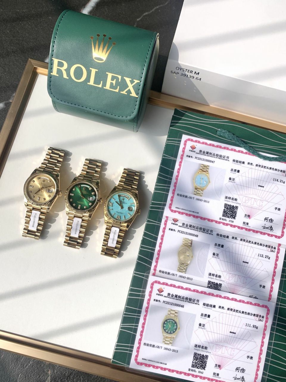  Rolex  Day-Date 型蓝松石 Perfect  Replica Copy  Watches m128238-0071 wrist watches  / R889