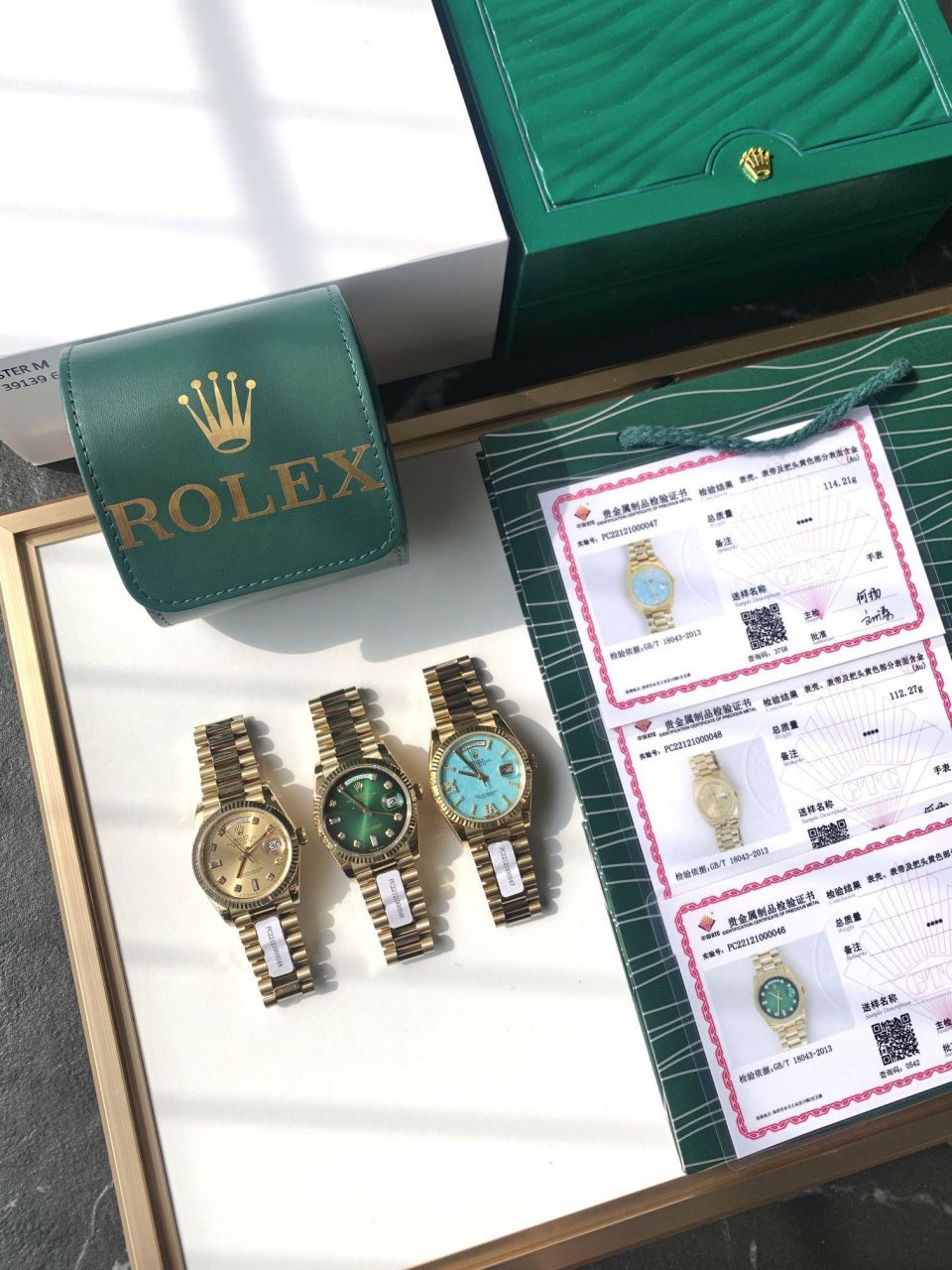  Rolex  Day-Date 型蓝松石 Perfect  Replica Copy  Watches m128238-0071 wrist watches  / R889