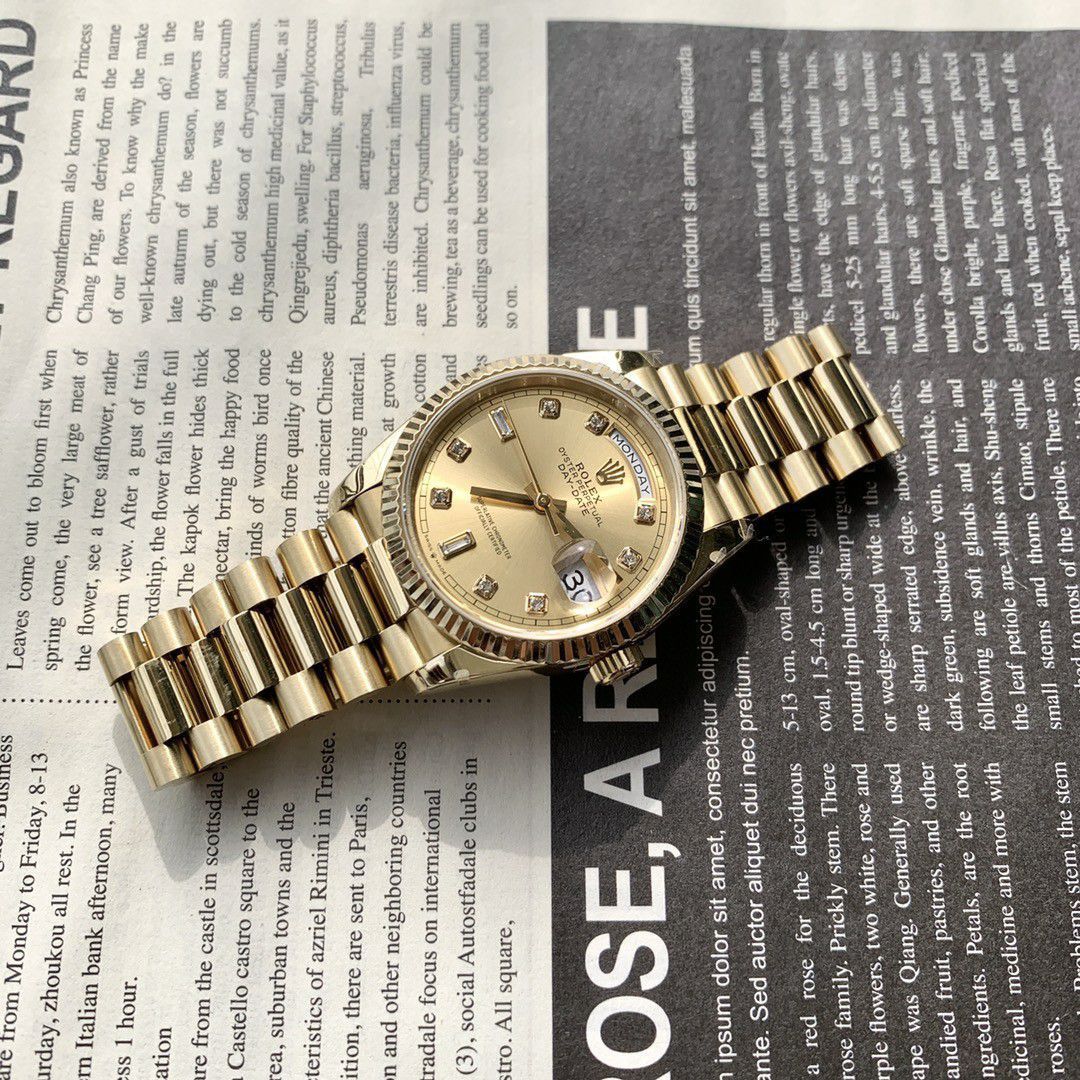  Rolex  Day-Date 型蓝松石 Perfect  Replica Copy  Watches m128238-0071 wrist watches  / R889