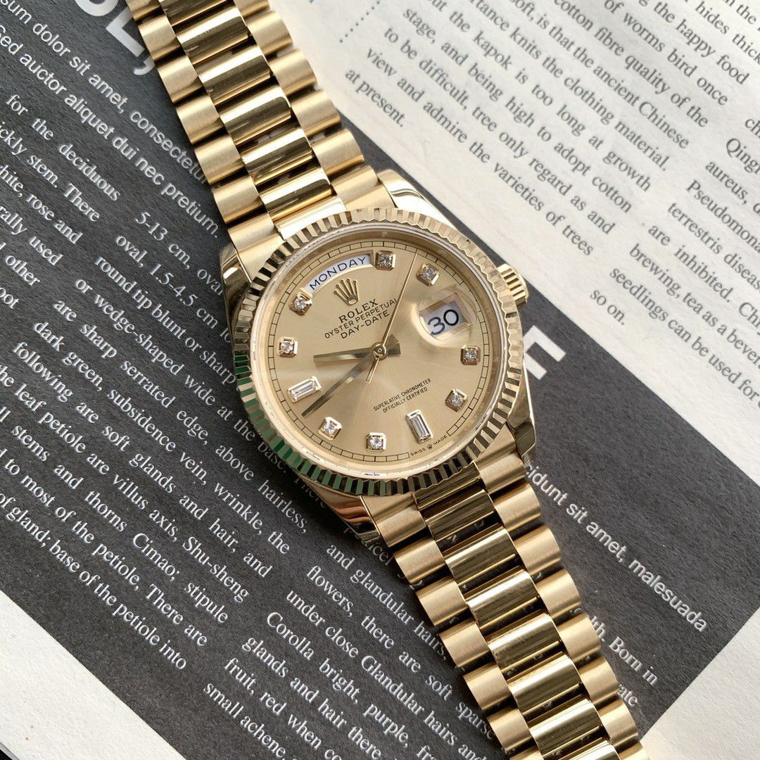  Rolex  Day-Date 型蓝松石 Perfect  Replica Copy  Watches m128238-0071 wrist watches  / R889