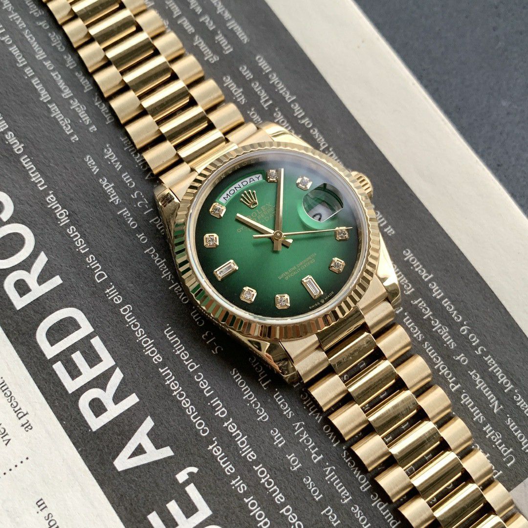  Rolex  Day-Date 型蓝松石 Perfect  Replica Copy  Watches m128238-0071 wrist watches  / R889