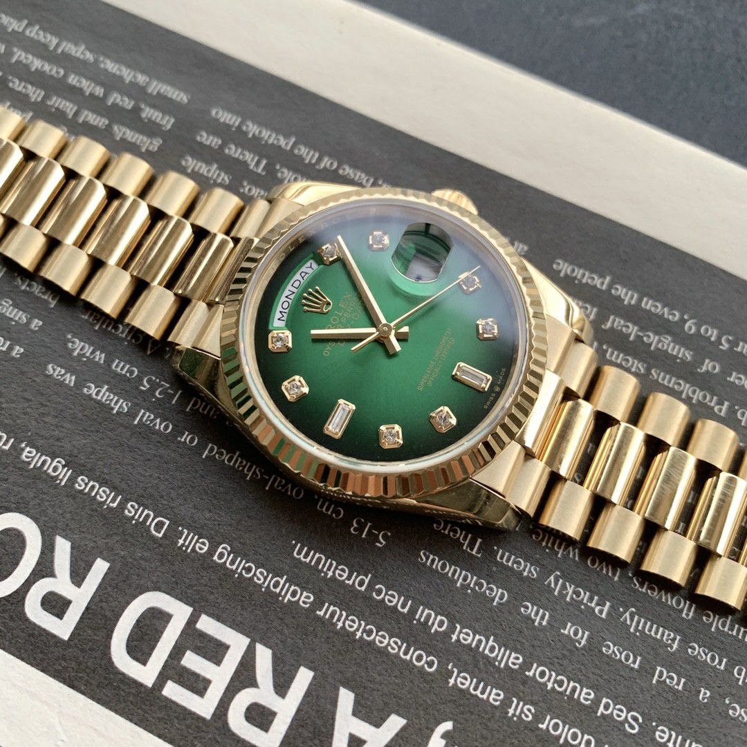  Rolex  Day-Date 型蓝松石 Perfect  Replica Copy  Watches m128238-0071 wrist watches  / R889