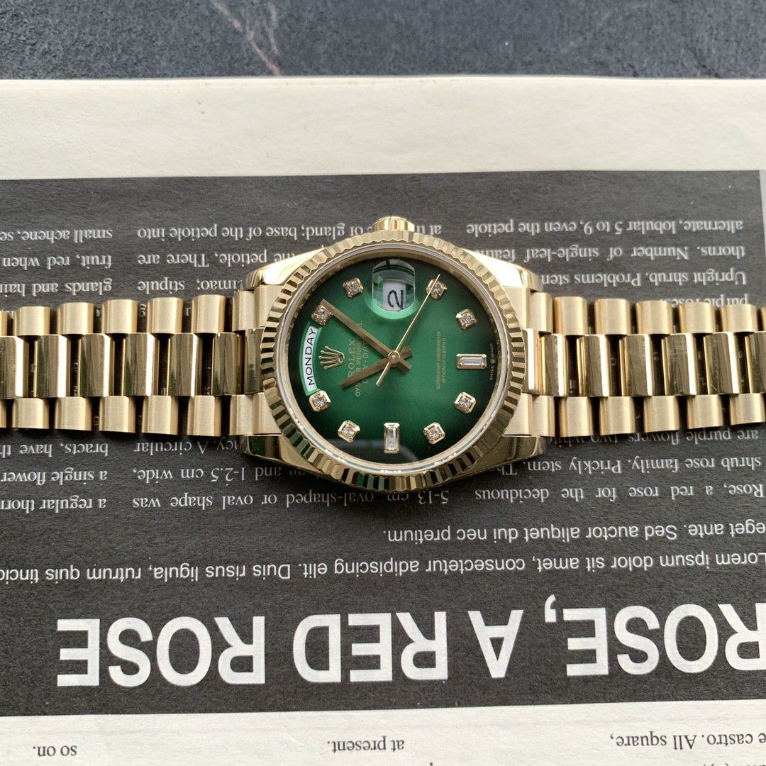  Rolex  Day-Date 型蓝松石 Perfect  Replica Copy  Watches m128238-0071 wrist watches  / R889