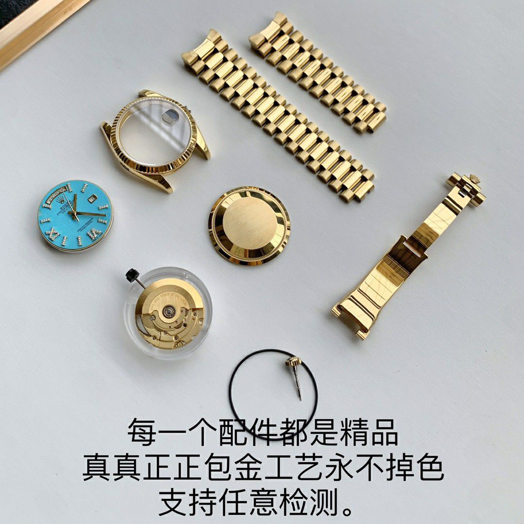  Rolex  Day-Date 型蓝松石 Perfect  Replica Copy  Watches m128238-0071 wrist watches  / R889