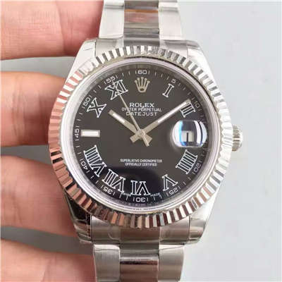 【EW Factory 1:1 Replica Watches 】 Rolex   Datejust 系列116300黑盘 wrist watches 