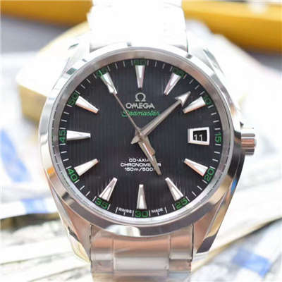 【KW Factory  Perfect  High quality  Replica Watches 】OMEGA Seamaster 系列231.10.42.21.01.001黑面绿字231.10.42.21.01.001男表