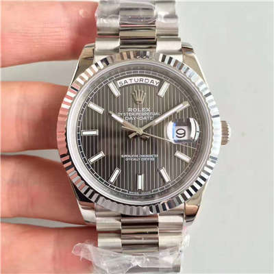 【N Factory  Perfect  top  Replica Copy  Watches 】 Rolex  Day-Date 型系列228239-黑盘机械 wrist watches 