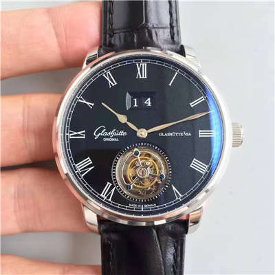 【TF Factory  Perfect  High quality  Replica Watches 】glashuette original原创艺术与工艺系列1-94-03-04-04-04 Tourbillon  wrist watches 