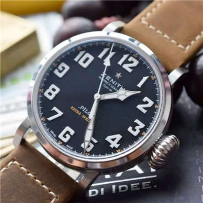 【独家视频测评KW Perfect  High quality  Replica Watches 】真力时大飞行员系列03.2430.3000/21.C738 wrist watches 