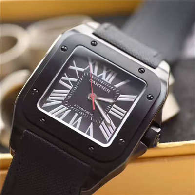 【HBBV6 Factory  top  Replica 1:1 Copy  Watches 】 Cartier   Santos 系列黑骑士WSSA0006 wrist watches 