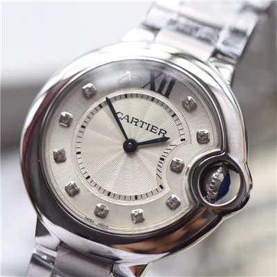 【V6 Factory  High quality 1:1 top  Replica Watches 】 Cartier  蓝气球系列女士小号蓝气球33毫米石英 Watches 
