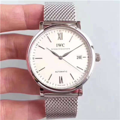 【独家视频测评MK Factory  Perfect  High quality  Copy  Watches 】 IWC 柏涛菲诺系列IW356505精钢米兰表链 wrist watches 