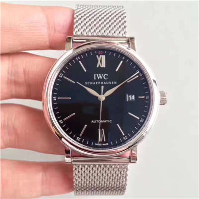 【独家视频测评MK Factory 1:1 High quality  Replica Watches 】 IWC 柏涛菲诺系列IW356506精钢米兰 watchband   wrist watches 
