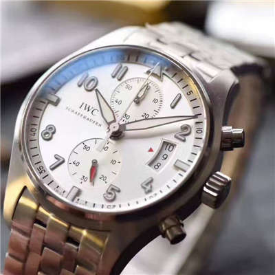 【独家视频测评】V6 Factory  Perfect  High quality  Replica Watches  IWC 飞行员计时 “JU-AIR”特别版系列IW387809钢带