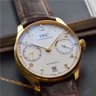 【ZF Perfect  High quality  Replica Watches 】 IWC 葡萄牙七天系列黄金版葡七IW500101 wrist watches 