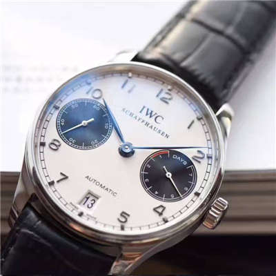 【ZF Perfect  High quality  Replica Watches 】 IWC 葡七最高版本新面孔白面黑眼IW500706（熊猫葡七） wrist watches 