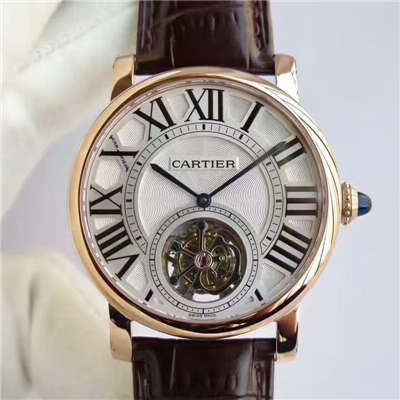 【BL Factory  Perfect  Replica Watches 】 Cartier  ROTONDE DE  Cartier 系列W1556215 Tourbillon  wrist watches 