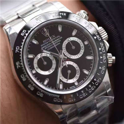 【N Factory 最新V7版本】 Rolex  Cosmograph Daytona  Ditongna  Replica Copy 116500LN-78590黑盘机械 Watches 