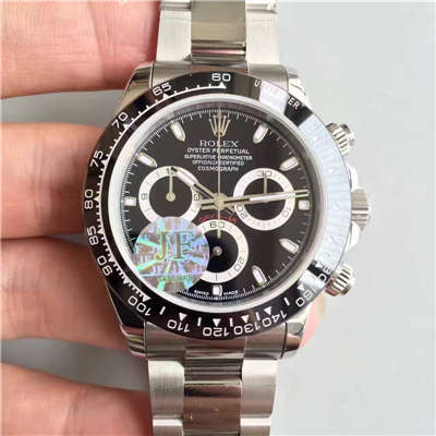 【JF Factory  High quality 1:1 Replica 】 Rolex  Cosmograph Daytona  Ditongna 系列116500LN-78590黑盘机械 Watches 