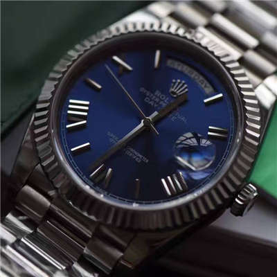 【独家 Video analysis EW Factory 1:1 High quality  Replica Watches 】 Rolex  Day-Date 型系列228239蓝盘 wrist watches 