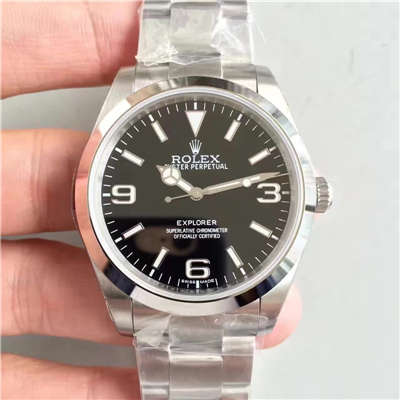 【N Factory  High quality  Knockoff  Watches 最强V7版】 Rolex EXP探险者一代214270-77200男表（探险家369）
