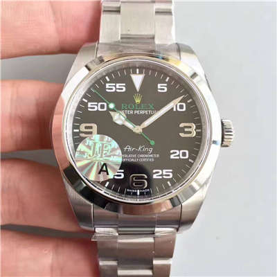 【JF Factory V10S版本 Perfect  Replica Copy  Watches 】 Rolex 空中霸王型系列AIR-KING116900-71200 wrist watches 