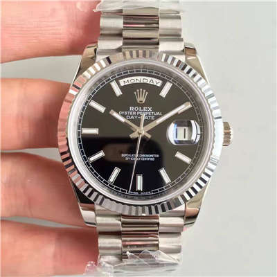 【NOOB Factory  High quality  Knockoff  Watches 】 Rolex  Day-Date 型系列228239-黑盘 wrist watches 