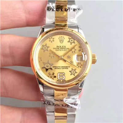 【台湾 Factory  High quality  Knockoff  Watches 】 Rolex  女装  Datejust 31系列178243-72163 wrist watches  