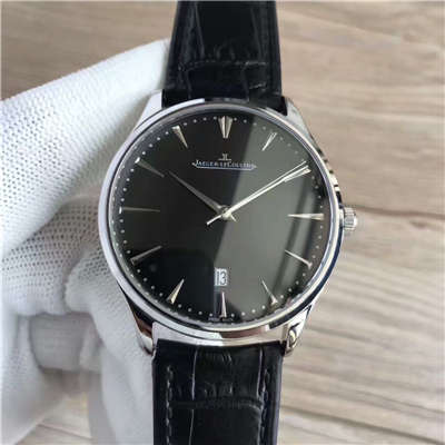 【台湾 Factory  Perfect  Replica Watches 】 Jaeger-LeCoultre 大型超薄日历大师系列男表黑面