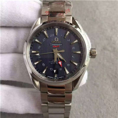 【KW Factory 完美版】OMEGA Seamaster 系列231.10.43.22.03.001 GMT双时区机械 wrist watches 