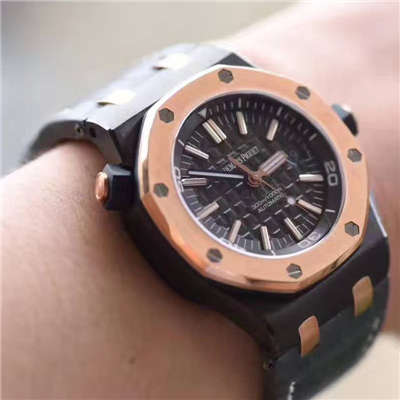 【JF Factory  Perfect  Replica Watches 】APAudemars Piguet 皇家橡树15703系列 马会女皇杯男表《真皮 watchband  》