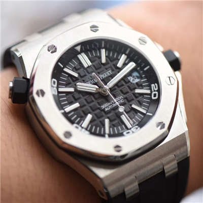 【独家视频测评JF Perfect  High quality  Replica Watches 】Audemars Piguet  Royal Oak Offshore 系列15710ST.OO.A002CA.01 wrist watches 