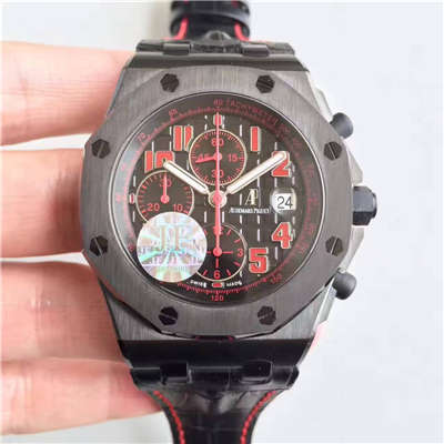 【JF Factory  Perfect  Knockoff  Watches 】Audemars Piguet  Royal Oak Offshore 系列26186SN.OO.D101CR.01 wrist watches 