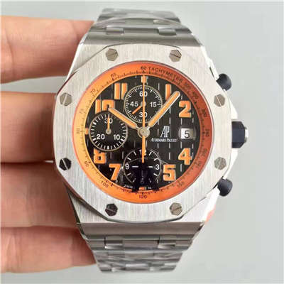 【JF Factory  High quality  Perfect  Replica Watches 】Audemars Piguet  Royal Oak Offshore 系列橙色火焰26170ST.OO.D101CR.01 wrist watches 