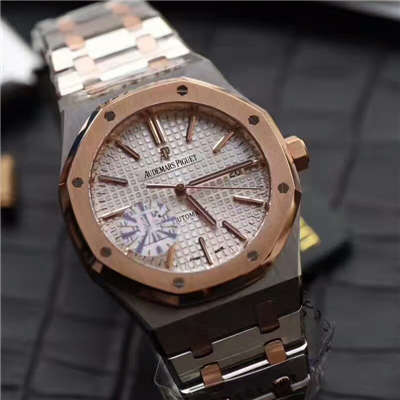 JF Factory Audemars Piguet 皇家橡树系列15400SR.OO.1220SR.01 wrist watches 《精钢间金 watchband  》 top  Replica Copy 男女 wrist watches 