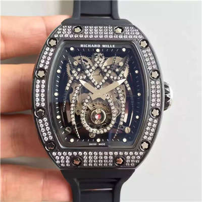 【KV Perfect  High quality  Copy  Watches 】RICHARD MILLE  女士系列RM 19-01 TOURBILLON NATALIE PORTMAN wrist watches 