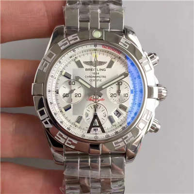 【JF Factory 1:1 High quality  Replica Watches 】 Breitling 机械计时 Replica AB011012/G684(Barenia精钢 watchband  ) wrist watches 