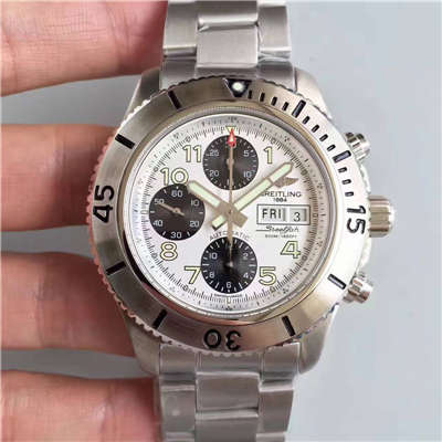 【GF Perfect  High quality  Replica Watches 】 Breitling 超级海洋系列A13341C3/G782/162A钢鱼计时 wrist watches 