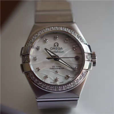 【V6 Factory  Perfect  High quality  Copy  Watches 】OMEGA Constellation 轻羽系列123.15.27.20.55.001 女士机械 Watches 