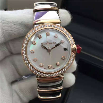 【BV Factory  Perfect  High quality 精 Replica Watches 】 BVLGARI LVCEA系列102198 LU33WSPGSPGD/11女士 wrist watches 