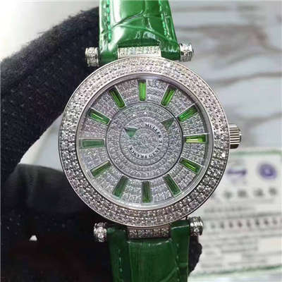 法兰克.穆勒DOUBLE MYSTERY系列42 DM D2R CD 白盘绿色 watchband  女士 wrist watches 