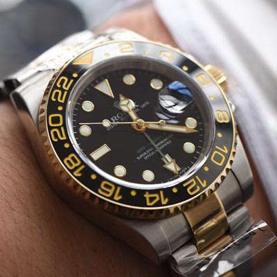 【N Factory V7版本 Perfect  Knockoff  Watches 】 Rolex  GMT MASTER II系列116713-LN-78203 wrist watches 【可选择包金款】