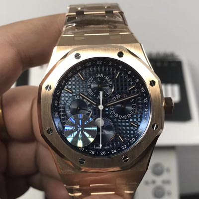 【JF Perfect  High quality  Replica Watches 】Audemars Piguet 皇家橡树系列26574BA.OO.1220BA.01月相 wrist watches 