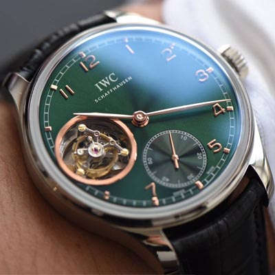 【独家视频测评YL Factory  Perfect  High quality  Replica Watches 】 IWC 葡萄牙九字位 Tourbillon 翡翠绿特别版