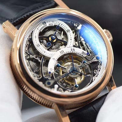【BM Perfect  High quality  Replica Watches 】 Breguet 经典复杂系列3355PT/00/986缕空雕花 top 手动真 Tourbillon  wrist watches 