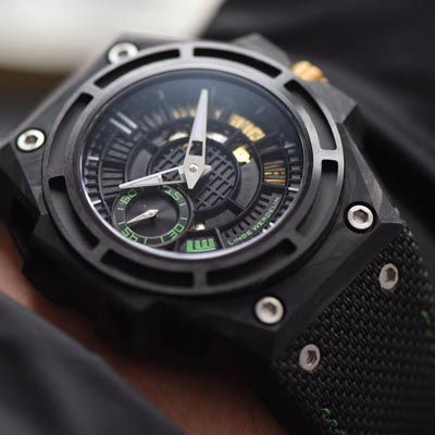 【XF Factory  Perfect  High quality  Replica Watches 】瑞士钟表制造商 Linde Werdelin （林德维纳）SPIDOLITE TECH GREEN watch