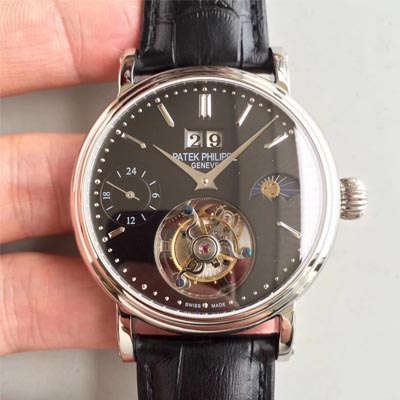 【BM Perfect  High quality  Replica Watches 】 PATEK PHILIPPE 大日历月相 Tourbillon  wrist watches 