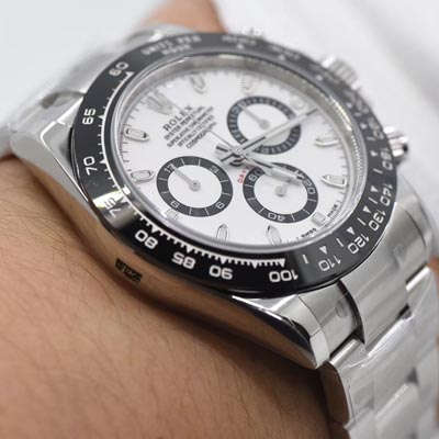 【AR Perfect  High quality  Replica Watches 】 Rolex  Cosmograph Daytona  Ditongna 系列116500LN-78590白盘 wrist watches 《熊猫 Ditongna 》